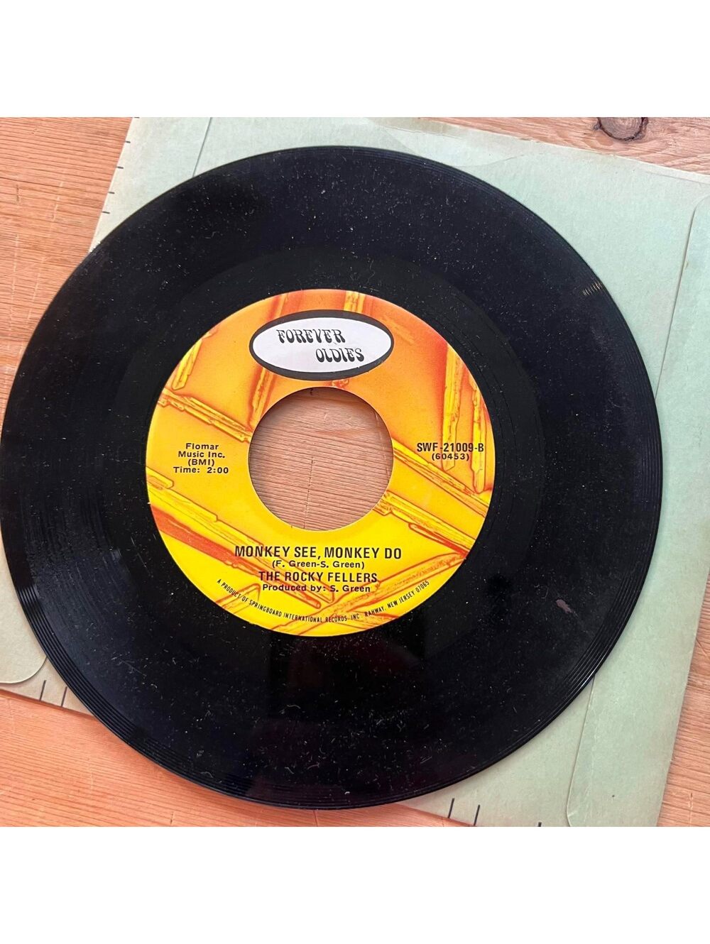 The Rocky Feller - Monkey See, Monkey Do/Killer Joe 45rpm VG+ R90